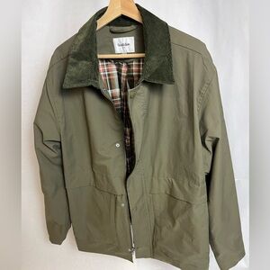 Men’s Flannel Lined Olive Jacket